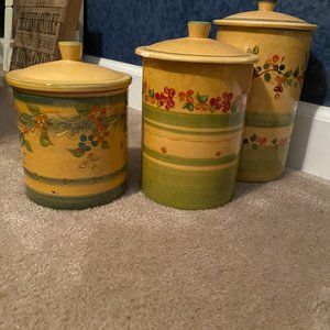 Terre e Provence 3 piece cannister set